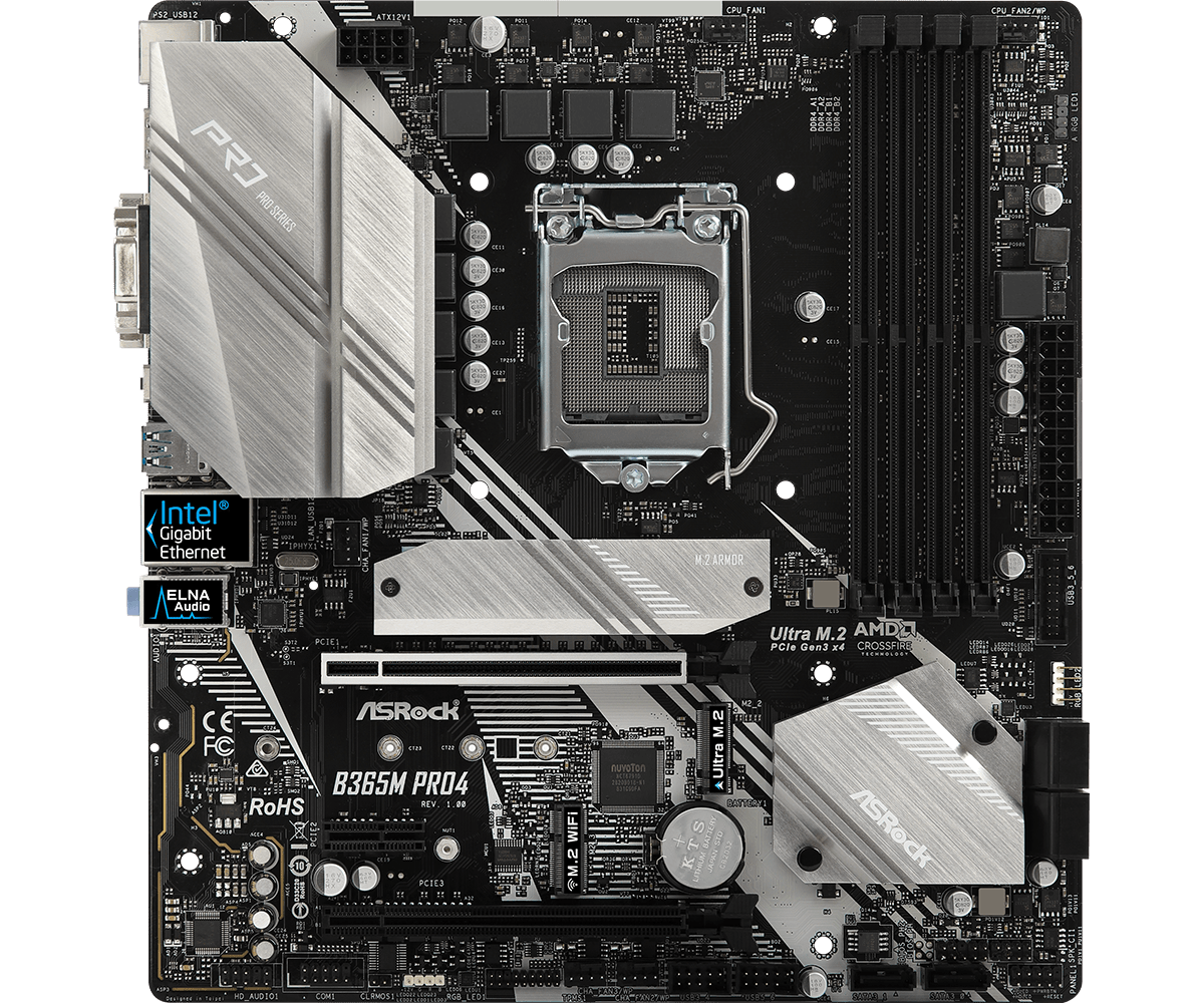 Asrock b365m pro4 совместимость процессоров